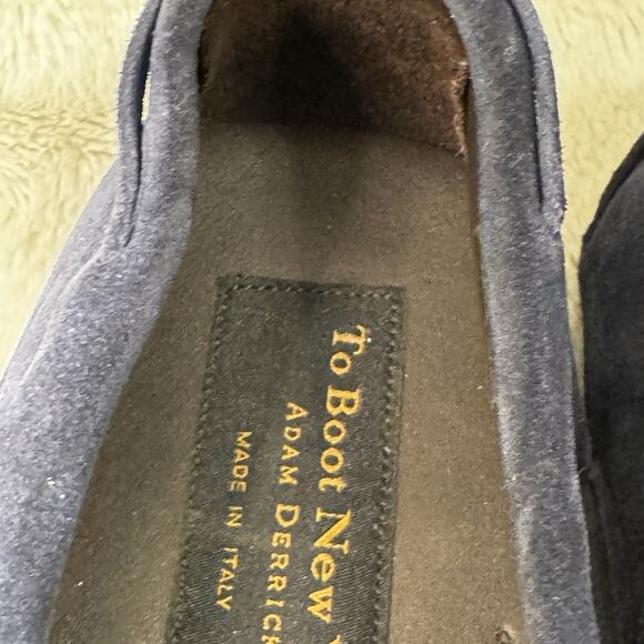 To Boot New York Adam Derrick Driver Blue Suede Mens Sz 11 Slip On Loafers A - Picture 9 of 10